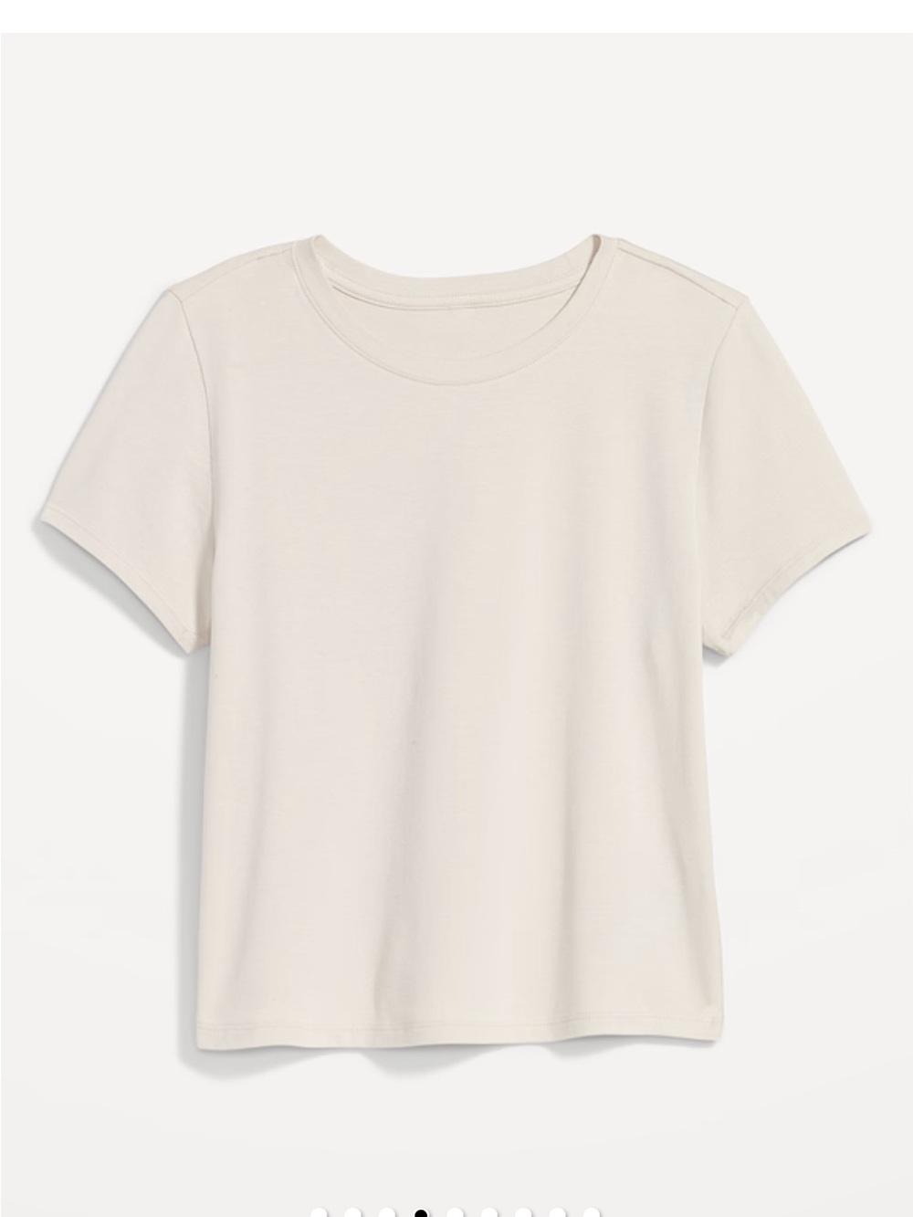 Women's Old Navy Bestee Short Sleeve Crewneck T-Shirt - Cream
